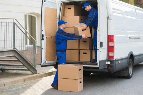 Removal team handling a home move in Woodside