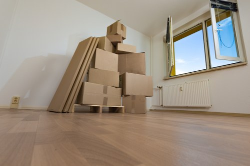Furniture and household items being loaded for a local removal