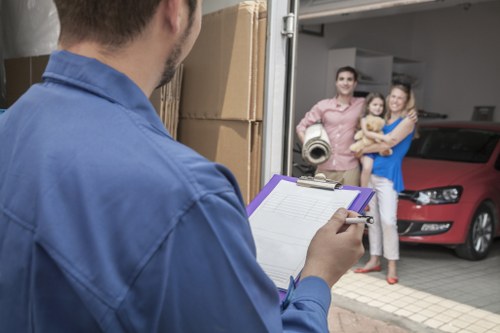 House removalists loading furniture for a local Woodside home move
