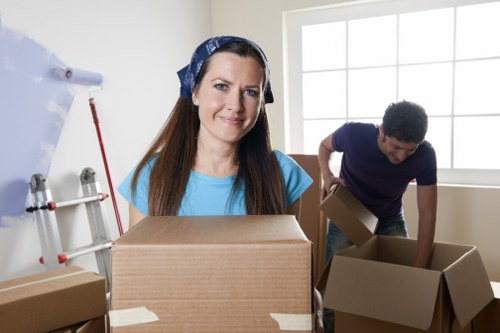 Packing and loading furniture for a residential move in Woodside