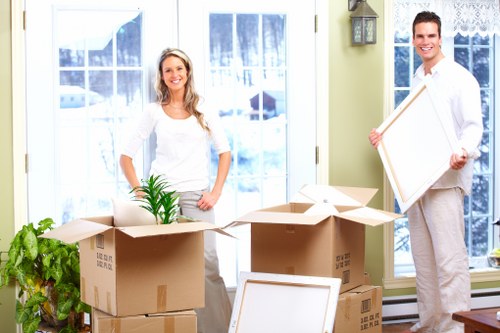 Packing and organising office items for relocation