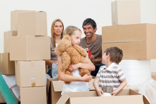 Moving boxes and household items with a local Woodside van service